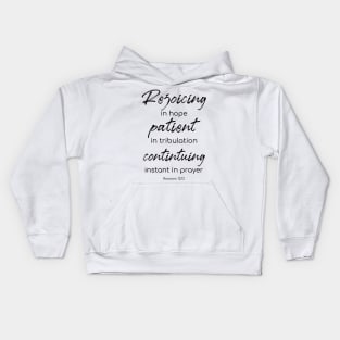 Rejoicing in Hope Kids Hoodie